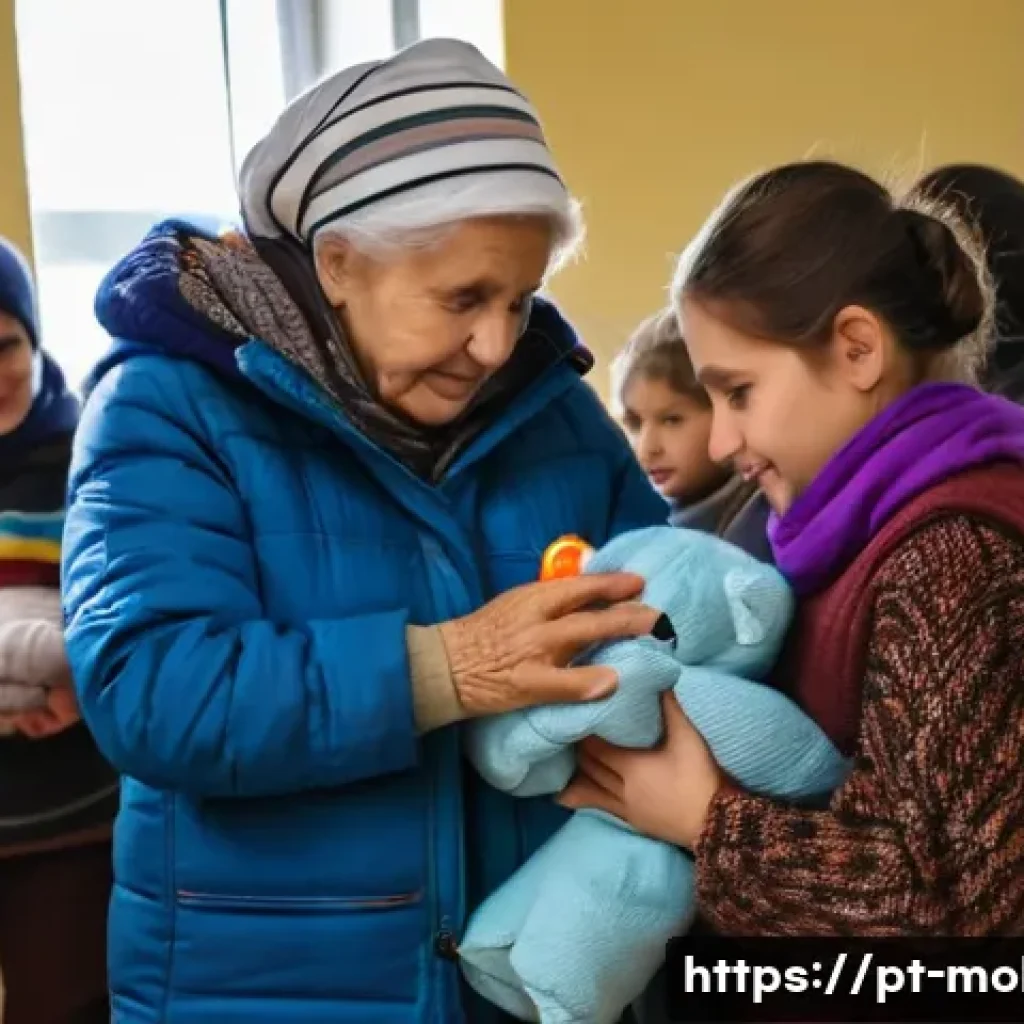 몰도바와 유엔 관계 - **"A heartwarming scene depicting the profound hospitality of Moldova towards Ukrainian refugees. In...
