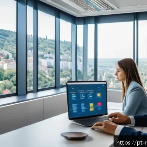 Home 31 몰도바 세금 제도 - A modern office environment in Moldova featuring a diverse group of business professionals collabora...