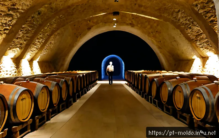 Home 17 몰도바 와이너리 투어 - Photorealistic Moldova winery tour inside a vast limestone underground wine cellar, a knowledgeable ...